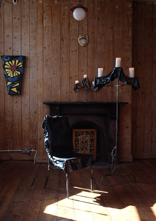 TROMPE L'OEIL TABLE AND CHAIR BY BARNABY LEWIS