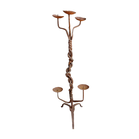 IRON KNOTTED CANDELABRA