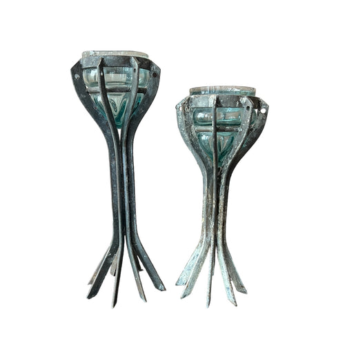 ART NOUVEAU CANDLE HOLDERS