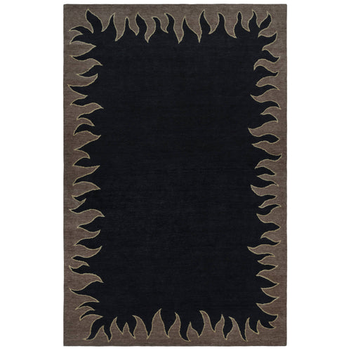 JERMAINE GALLACHER X VANDEHURD FIRE RUG IN ONYX