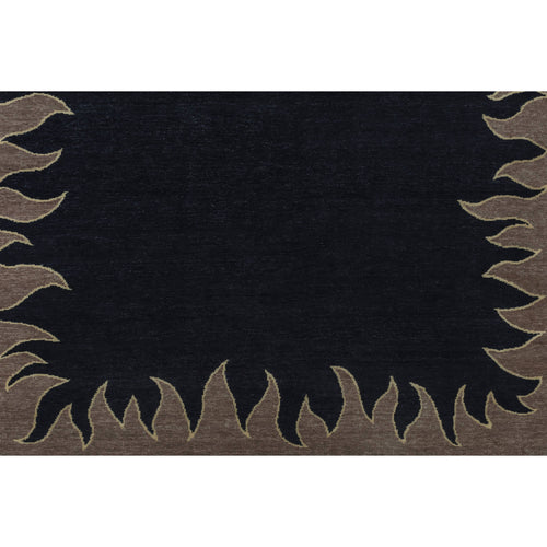 JERMAINE GALLACHER X VANDEHURD FIRE RUG IN ONYX