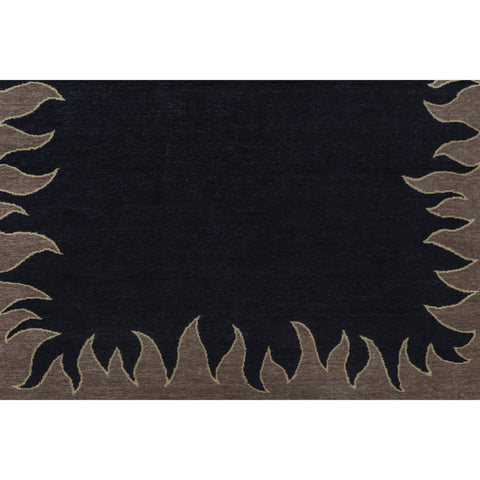 JERMAINE GALLACHER X VANDEHURD FIRE RUG IN ONYX