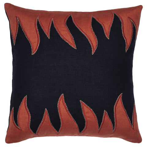 JERMAINE GALLACHER X VANDEHURD FLAME CUSHION IN CARNELIAN