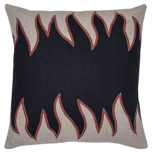 FLAME CUSHION IN EBONY