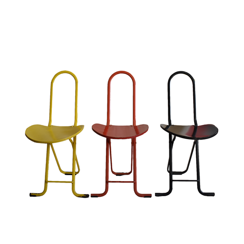 THREE DAFNE FOLDING CHAIRS