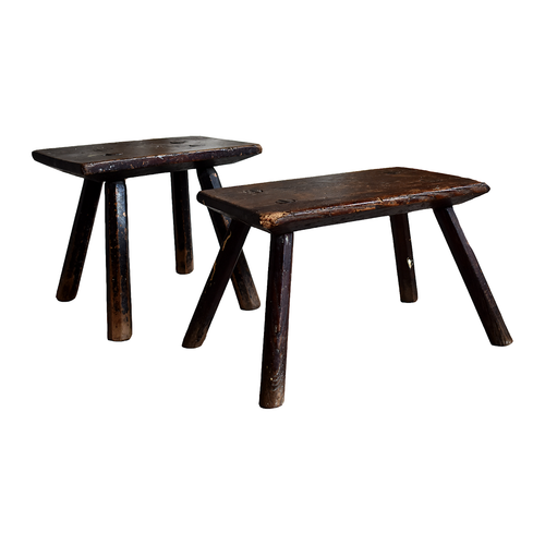 PAIR OF WELSH STOOL