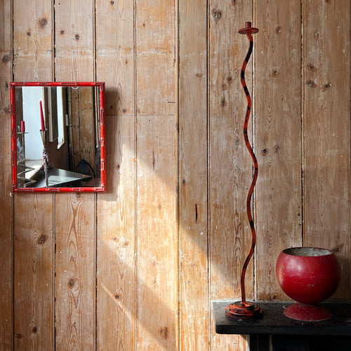 HAND PAINTED WAVY CANDLESTICK