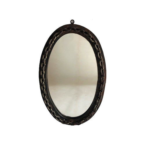 OVAL CHAIN MIRROR