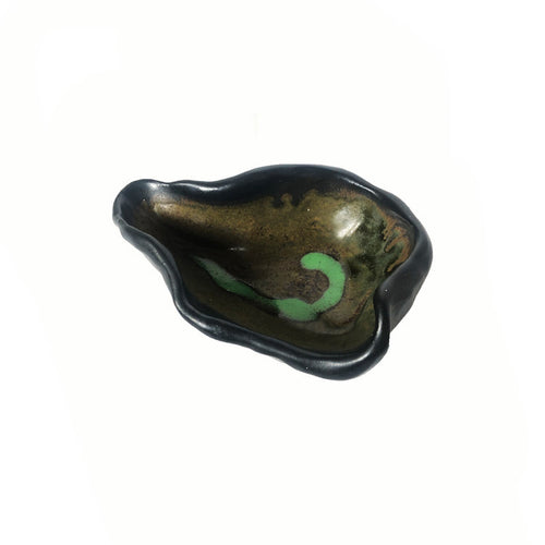 GREEN GLAZE DISH