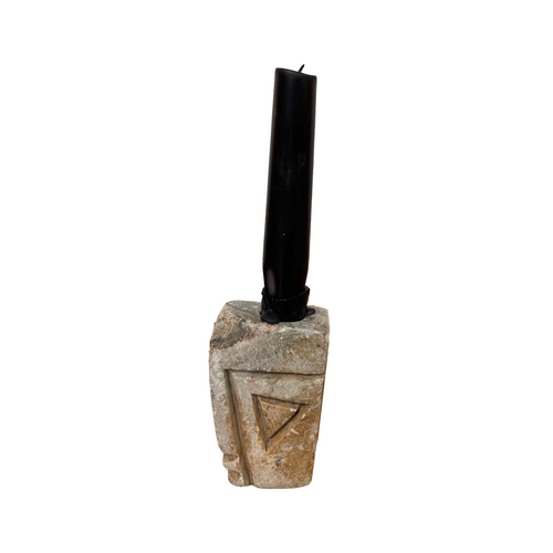 MARBLE FACE CANDLESTICK
