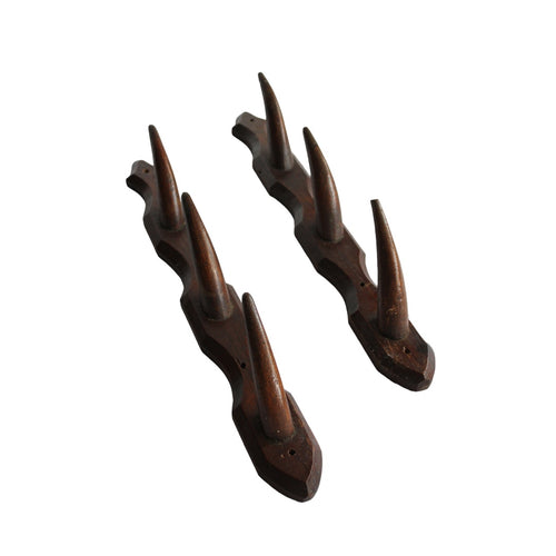 WOODEN EQUESTRIAN HOOKS