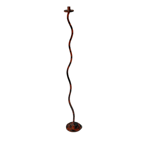 HAND PAINTED WAVY CANDLESTICK