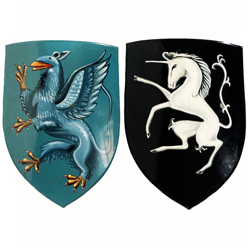 PAIR OF SHIELDS