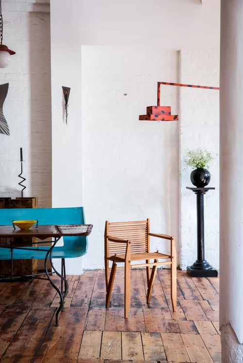 CHARLIE FROUD CHERRY WOOD CHAIRS