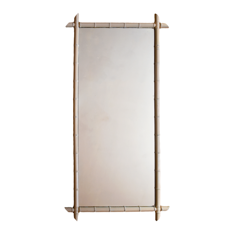LARGE FAUX BAMBOO MIRROR