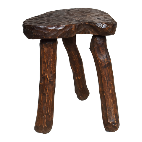 HAND CARVED STOOL